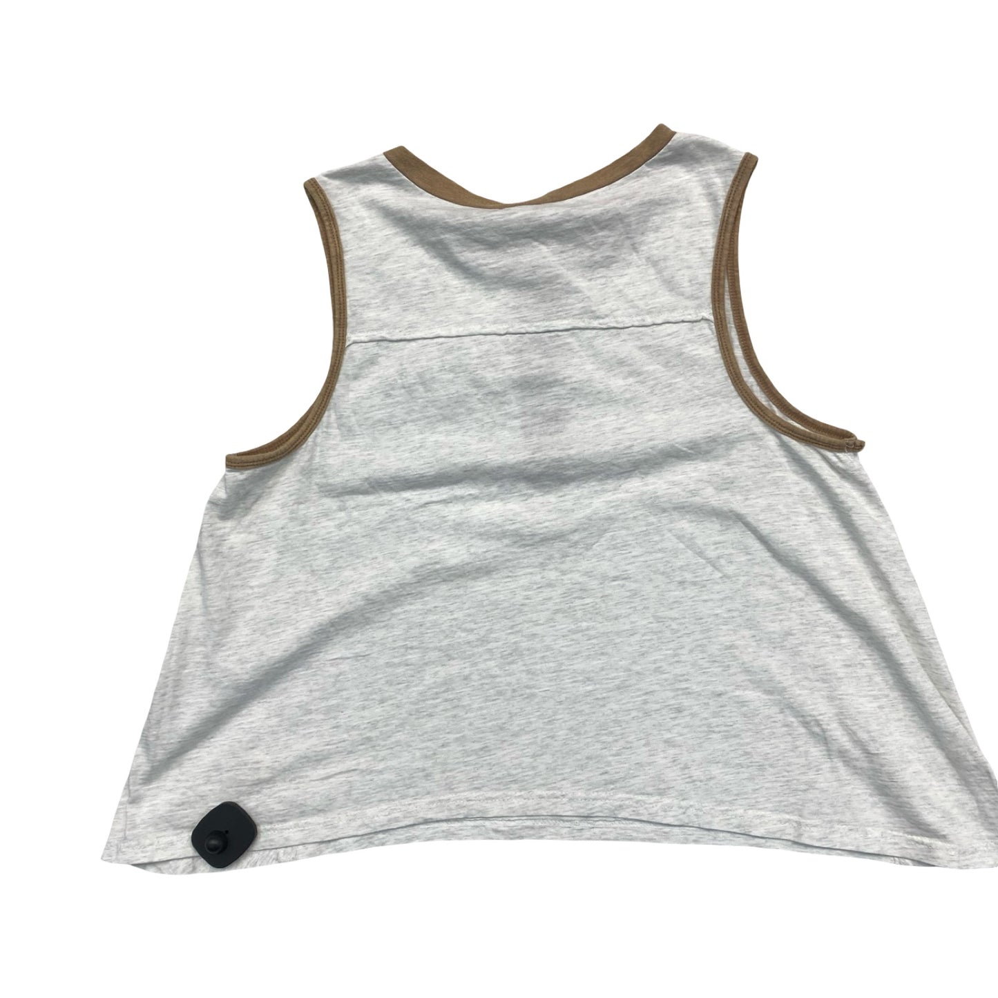 Top Sleeveless By Hem & Thread In Tan & White, Size:M