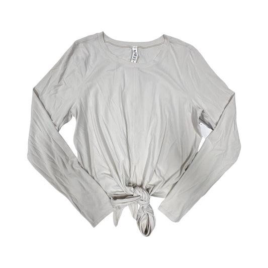 Athletic Top Ls Crewneck By Lululemon In Tan, Size:12