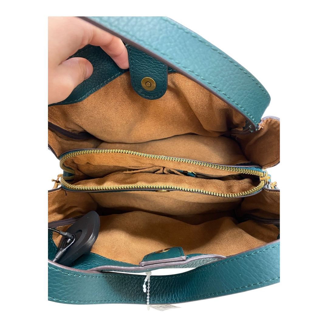 Handbag Leather By AMERICAN LEATHER In Teal, Size:Medium