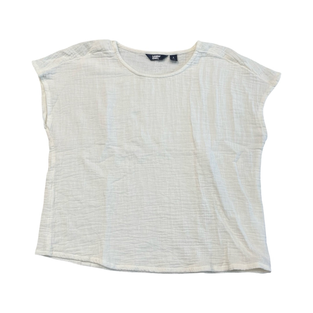 Top Ss By Lands End In Ivory, Size:S