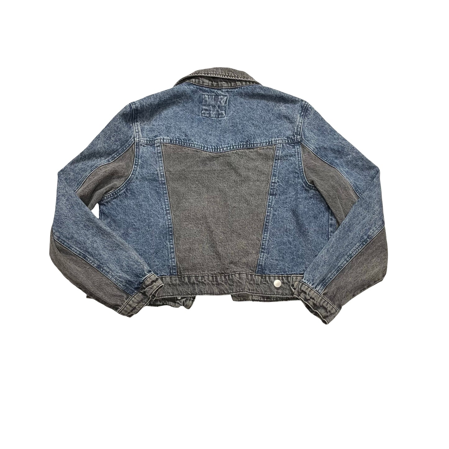 Jacket Denim By Highway Jeans In Black & Blue, Size:Xl