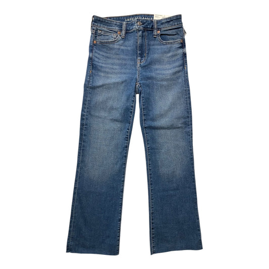 Jeans Straight By American Eagle In Blue Denim, Size:2