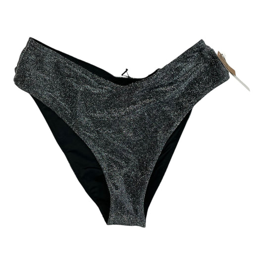 Swimsuit Bottom By Pink In Black & Silver, Size:M
