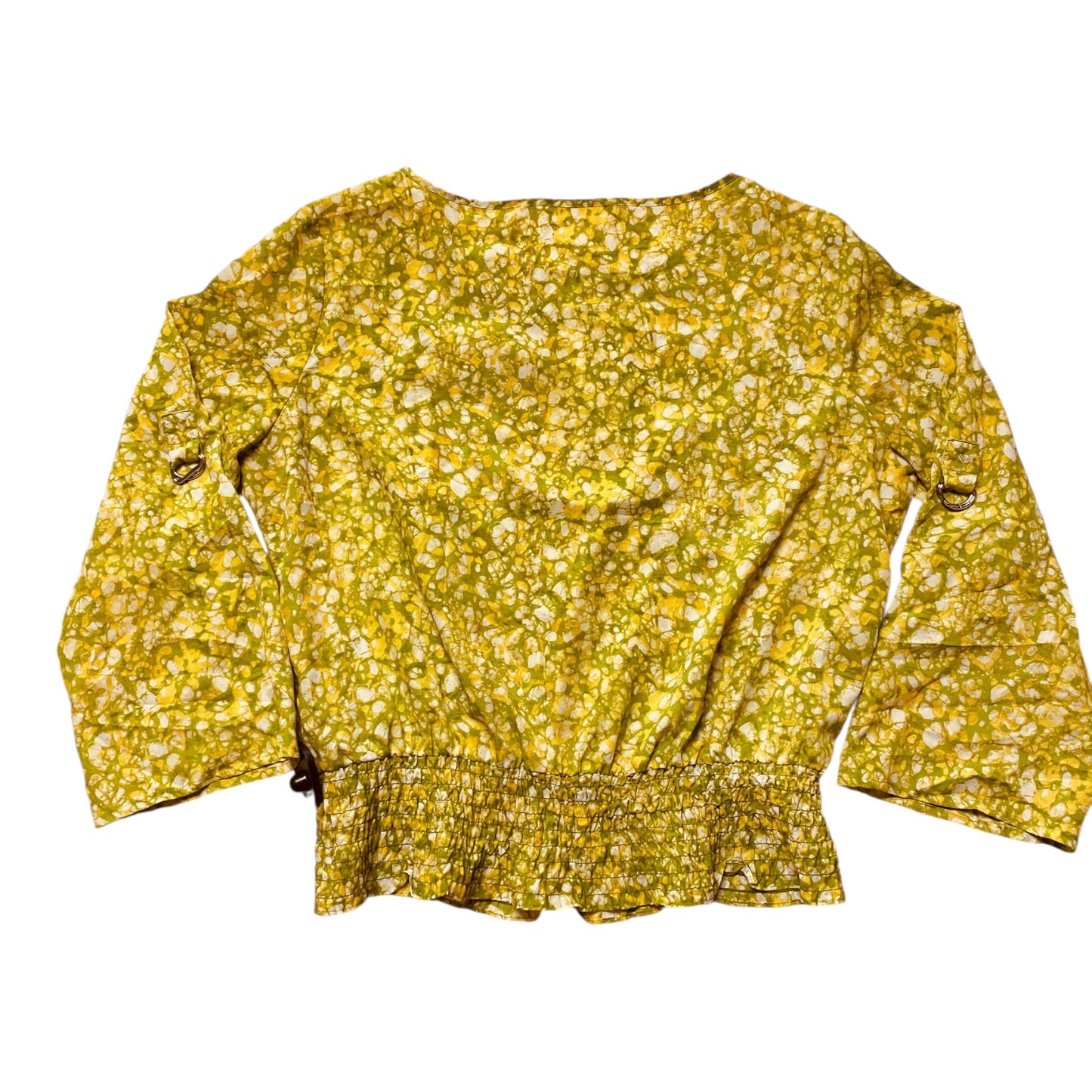 Top Ls By Michael By Michael Kors In Green & Yellow, Size:Xl