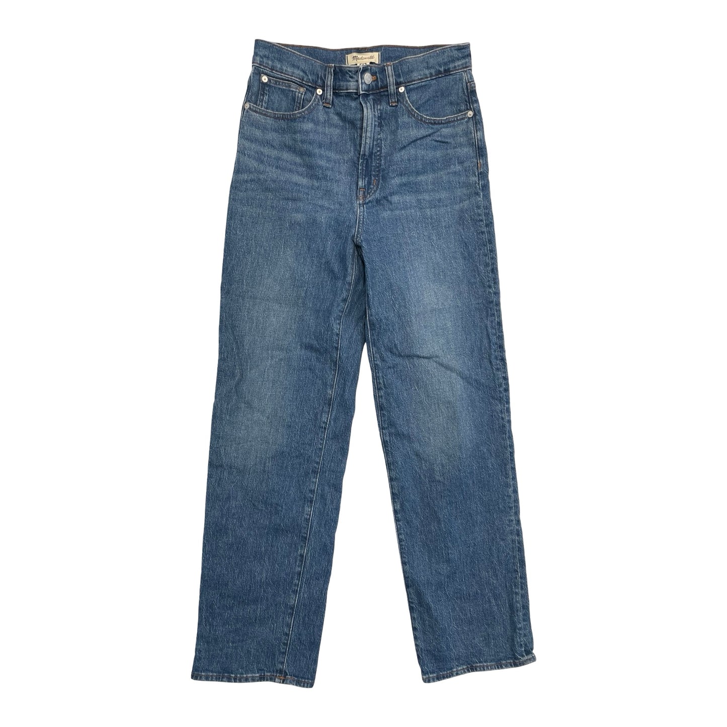 Jeans Wide Leg By Madewell In Blue Denim, Size:6L