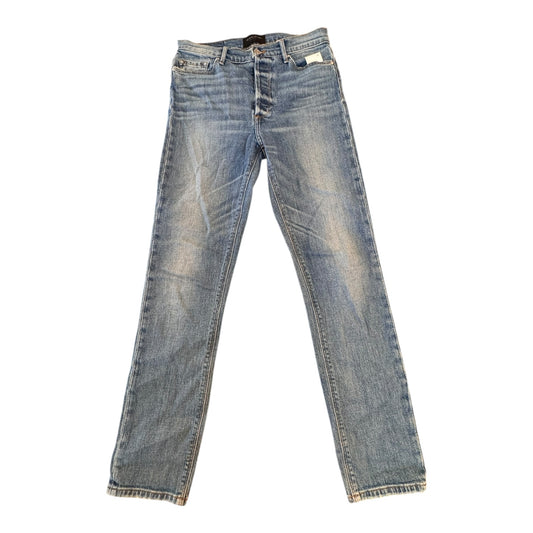Jeans Straight By Black Orchid In Blue Denim, Size:4