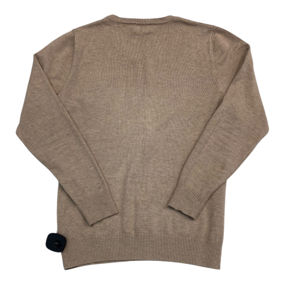 Sweater Cardigan By CIELO In Tan, Size:M