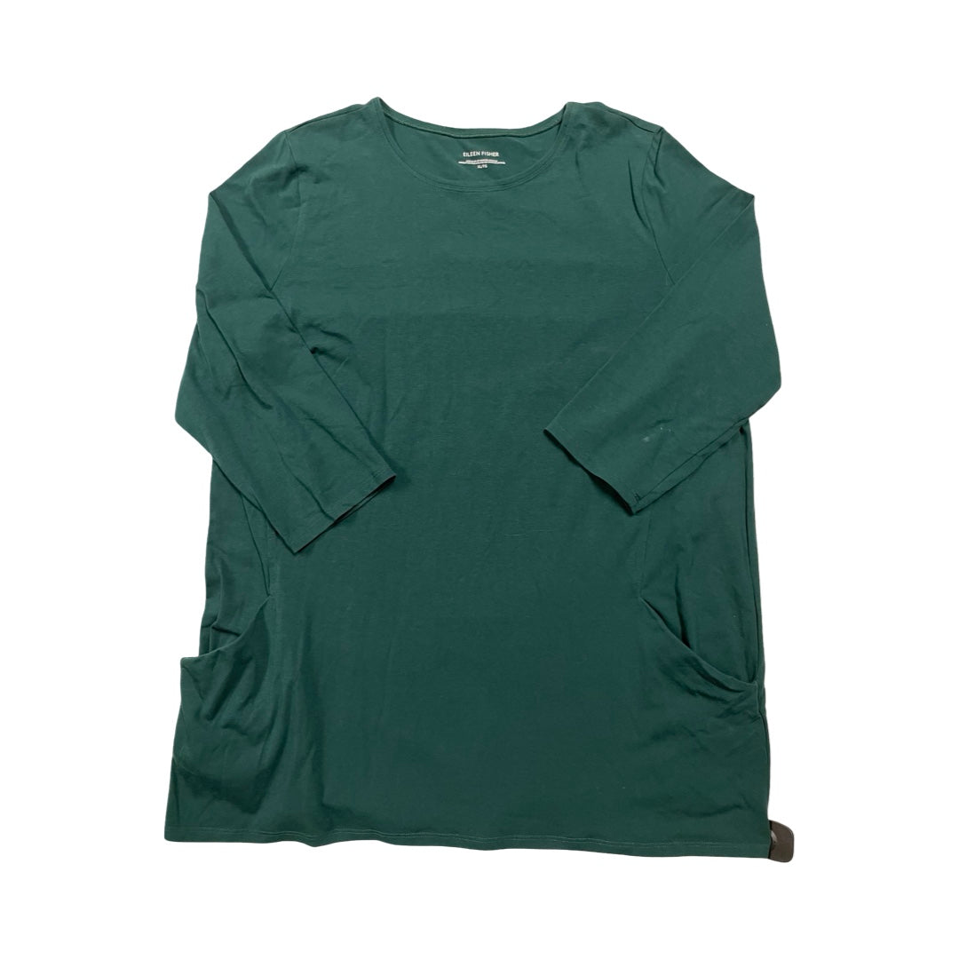 Dress Designer By Eileen Fisher In Green, Size:Xl