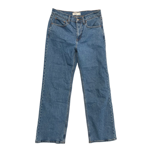 Jeans Wide Leg By Abercrombie And Fitch In Blue Denim, Size:6