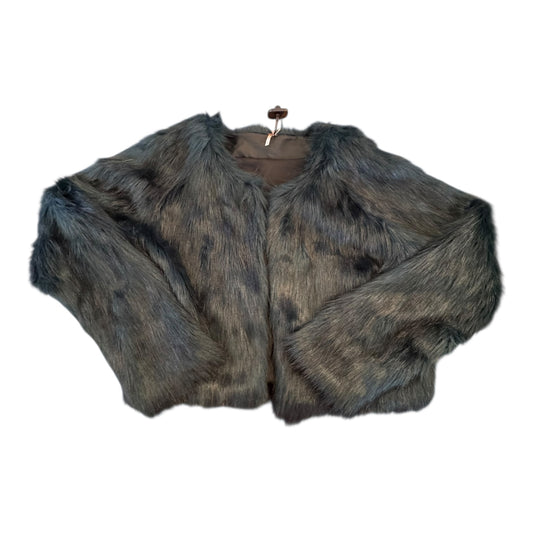 Coat Faux Fur & Sherpa By Free People In Green, Size:M