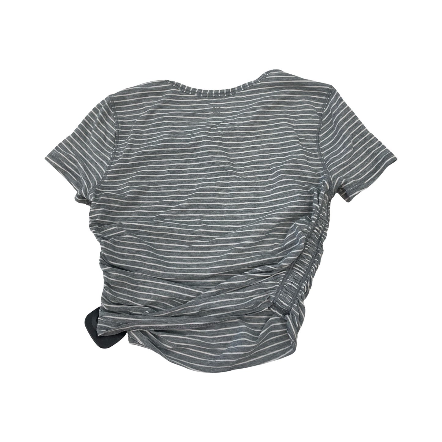 Athletic Top Ss By Lululemon In Striped Pattern, Size:Xs