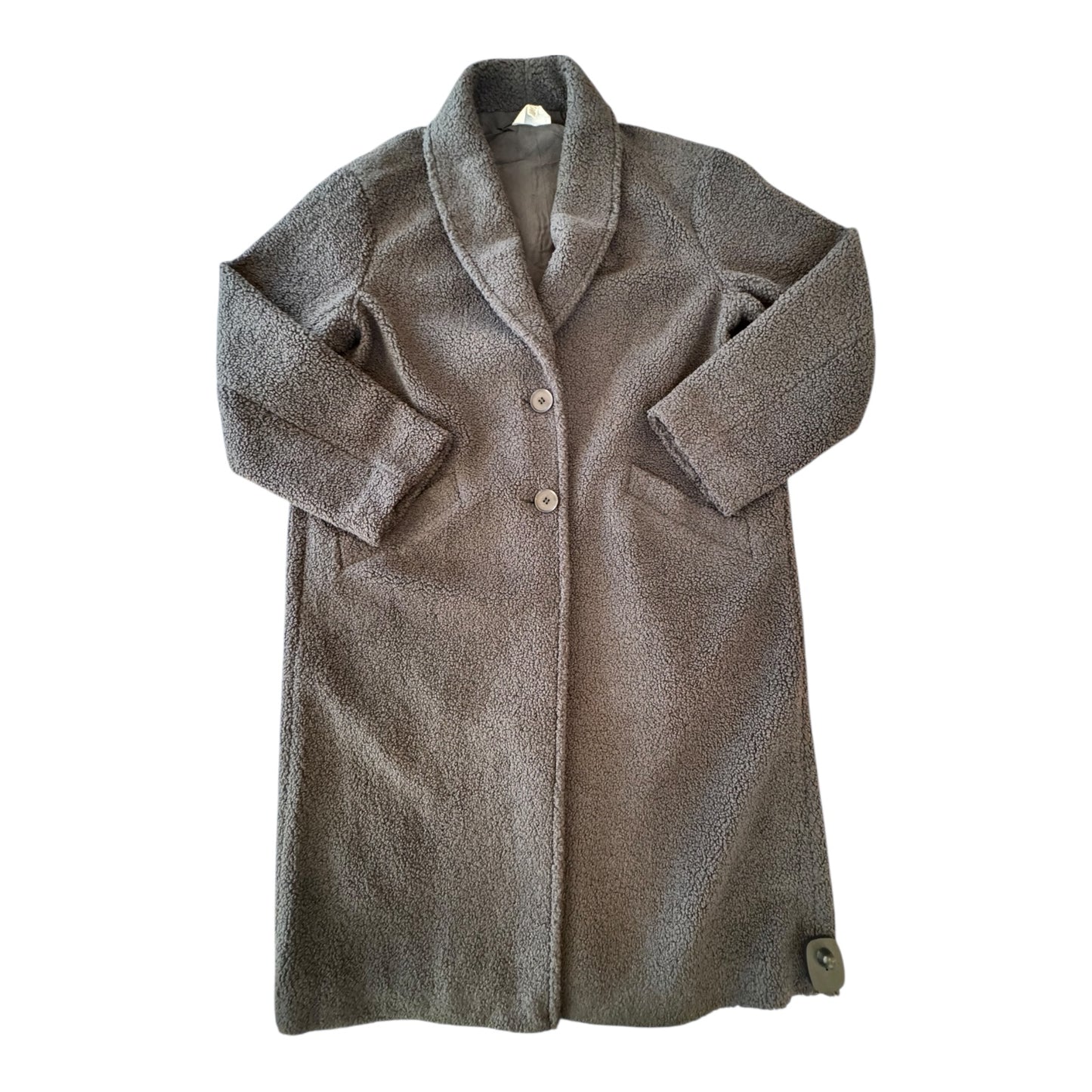 Coat Faux Fur & Sherpa By Splendid In Grey, Size:S