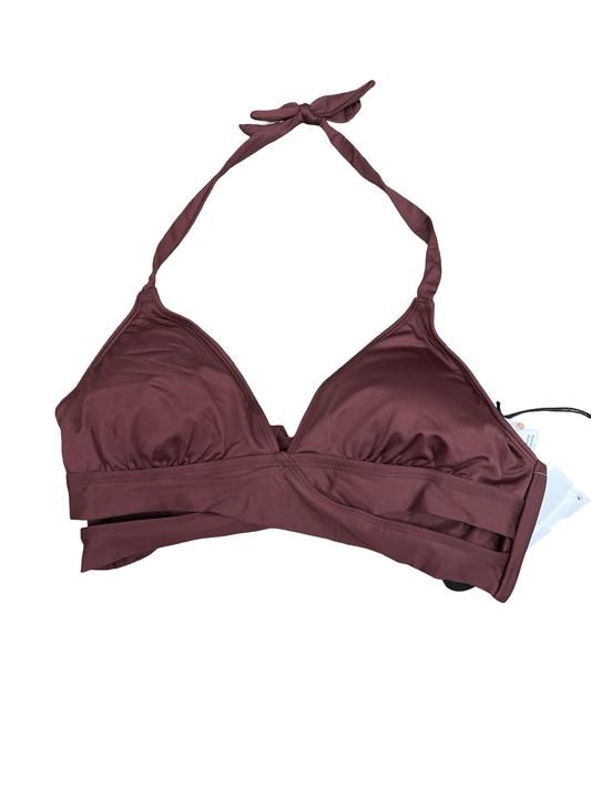 Swimsuit Top By Shade & Shore In Brown, Size:M