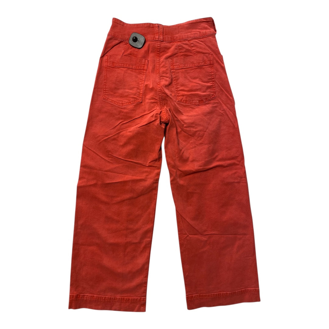 Pants Cropped By Pilcro In Red, Size:0