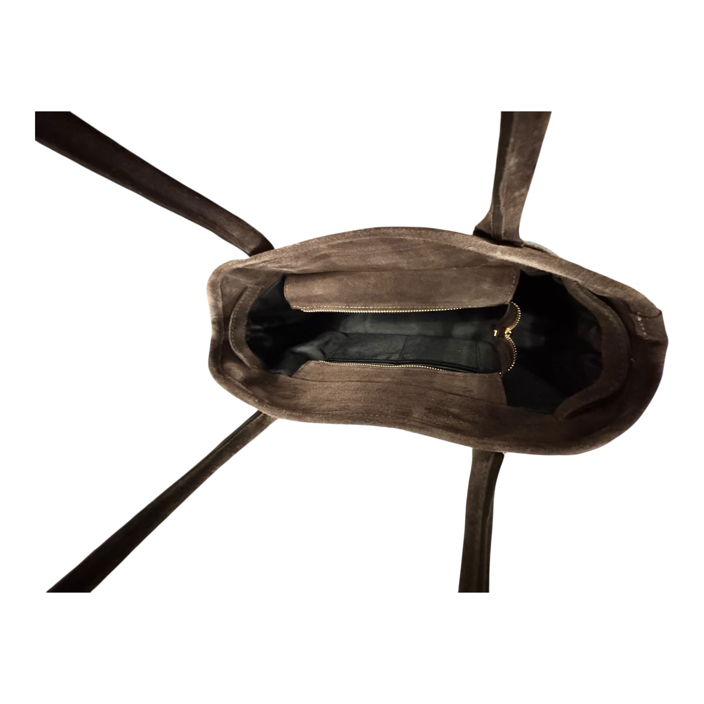 Handbag Leather By MARLON In Brown, Size:Medium