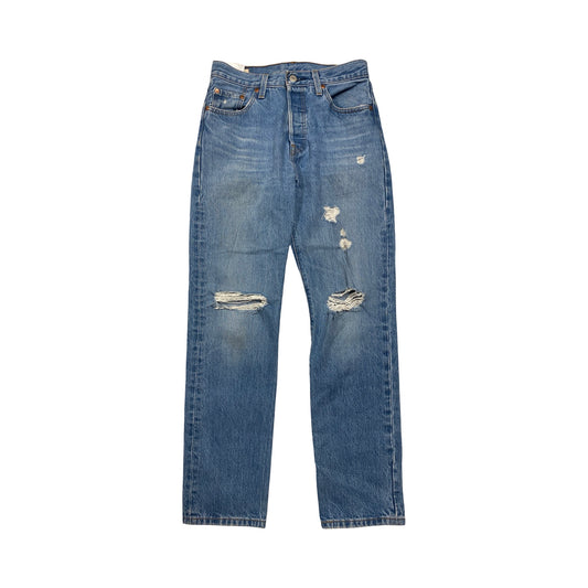 Jeans Straight By Levis In Blue Denim, Size:0