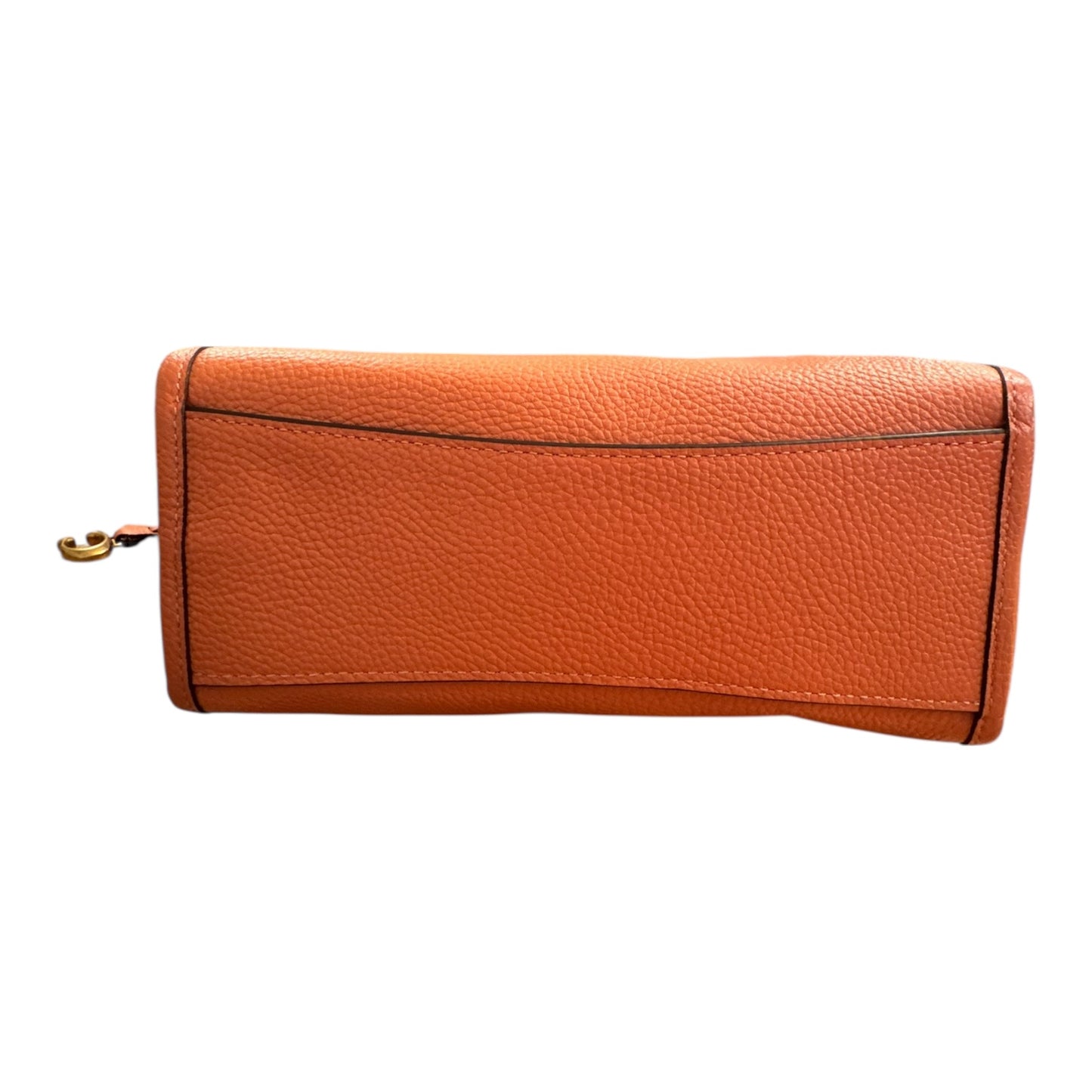 Handbag Designer By Coach In Coral, Size:Medium