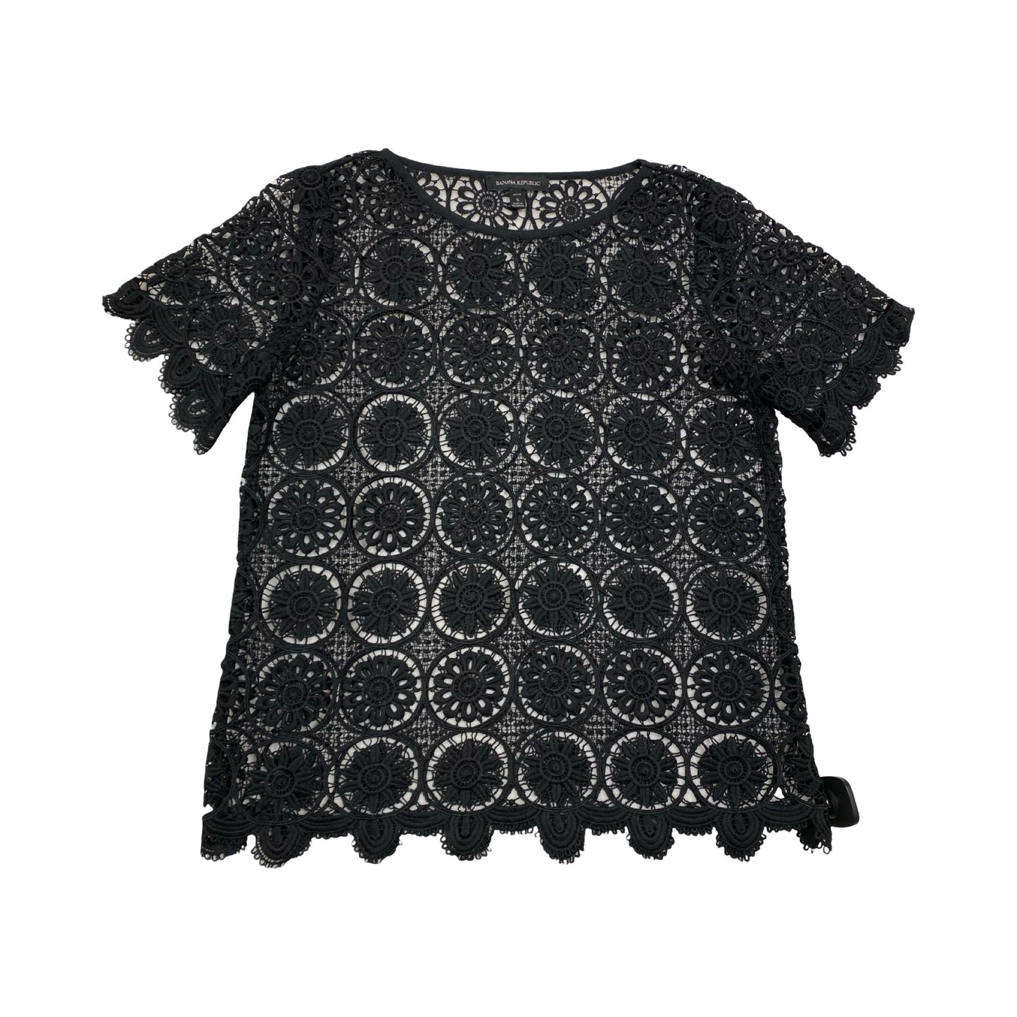 Top Ss By Banana Republic In Black, Size:Sp