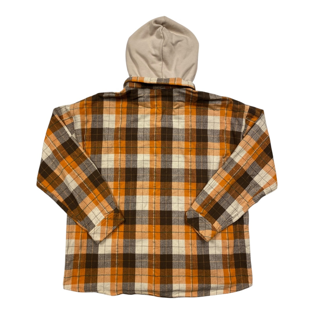 Jacket Shirt By Oddi In Orange, Size:3X