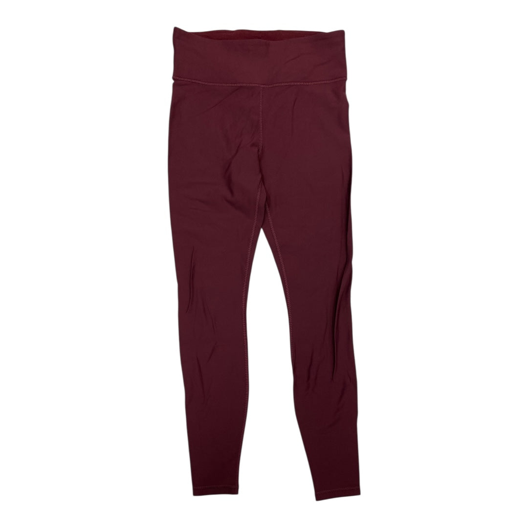 Athletic Leggings By Lululemon In Maroon, Size:8