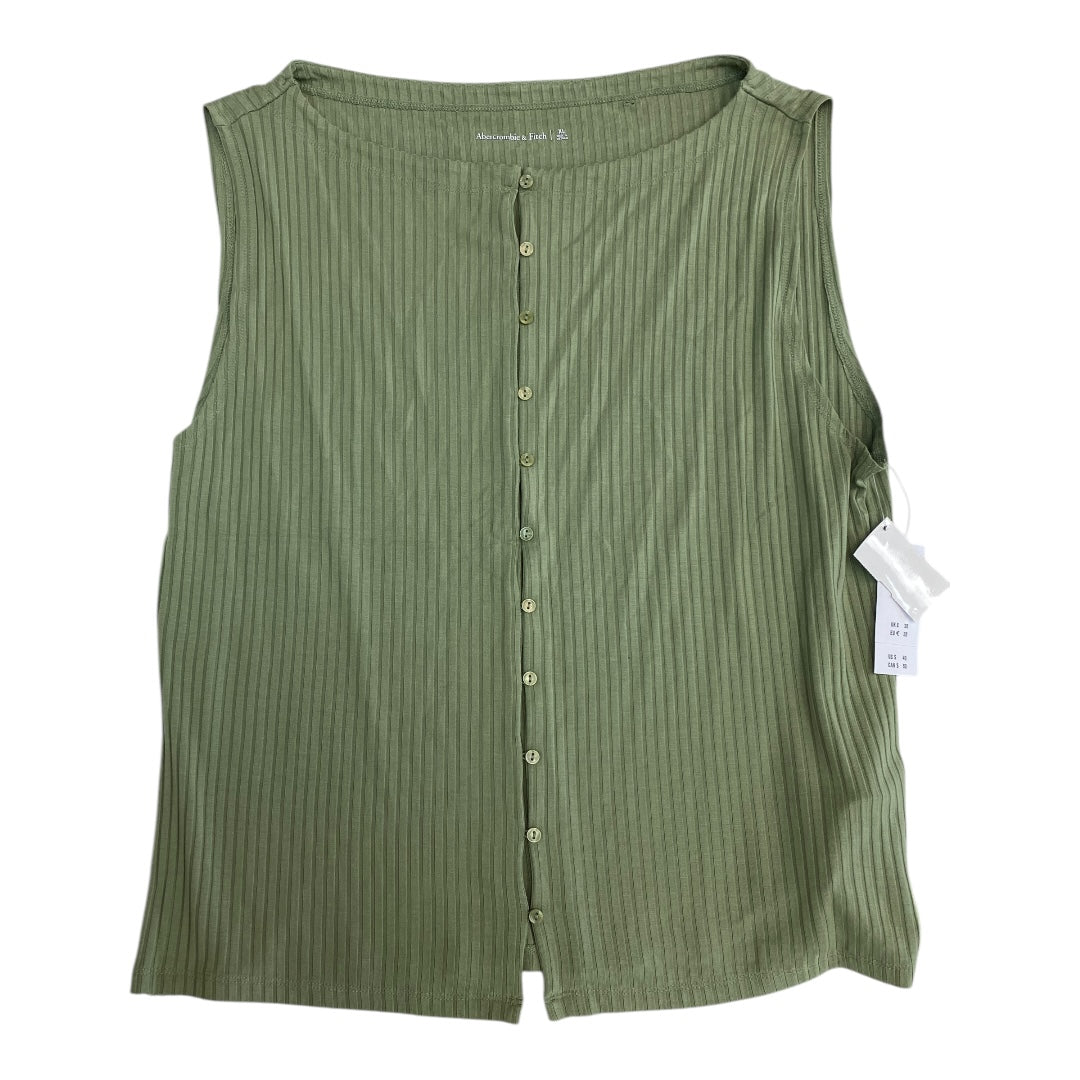 Top Sleeveless By Abercrombie And Fitch In Green, Size:Xl