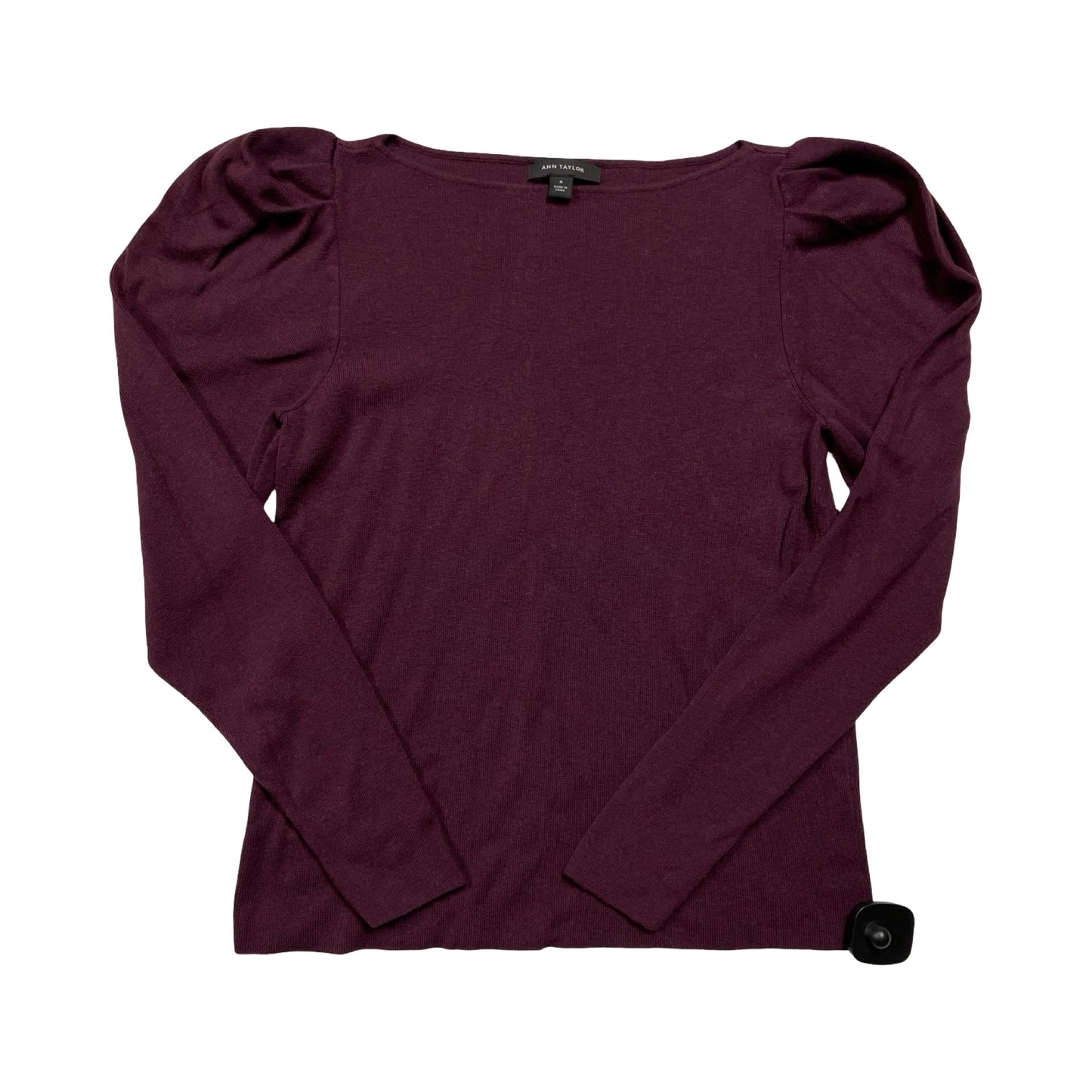 Sweater By Ann Taylor In Purple, Size:M