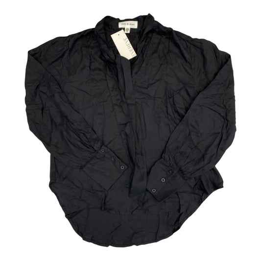 Top Ls By Cloth & Stone In Black, Size:Xs