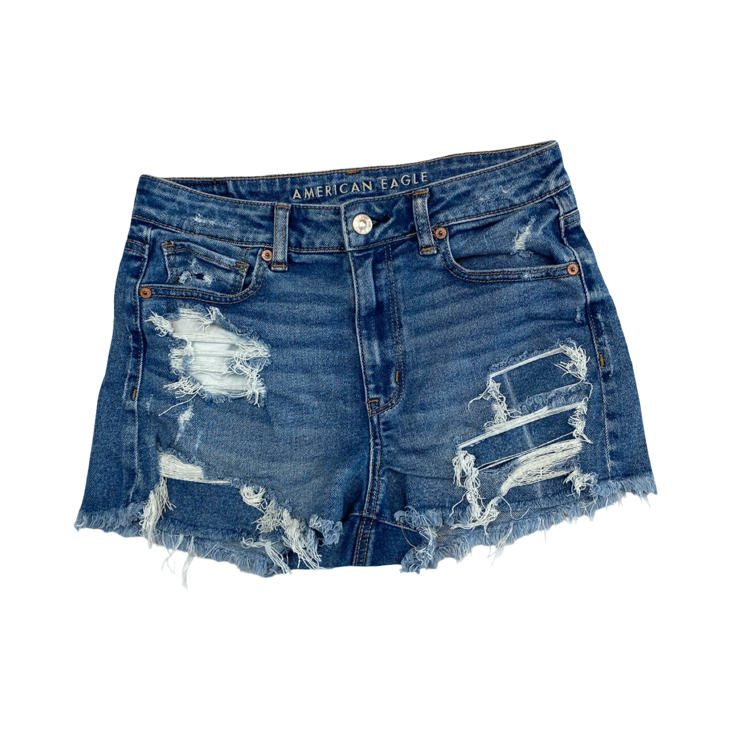 Shorts By American Eagle In Blue Denim, Size:6