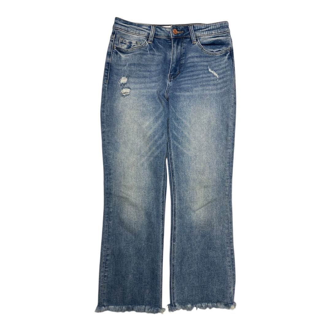 Jeans Straight By Vervet In Blue Denim, Size:6