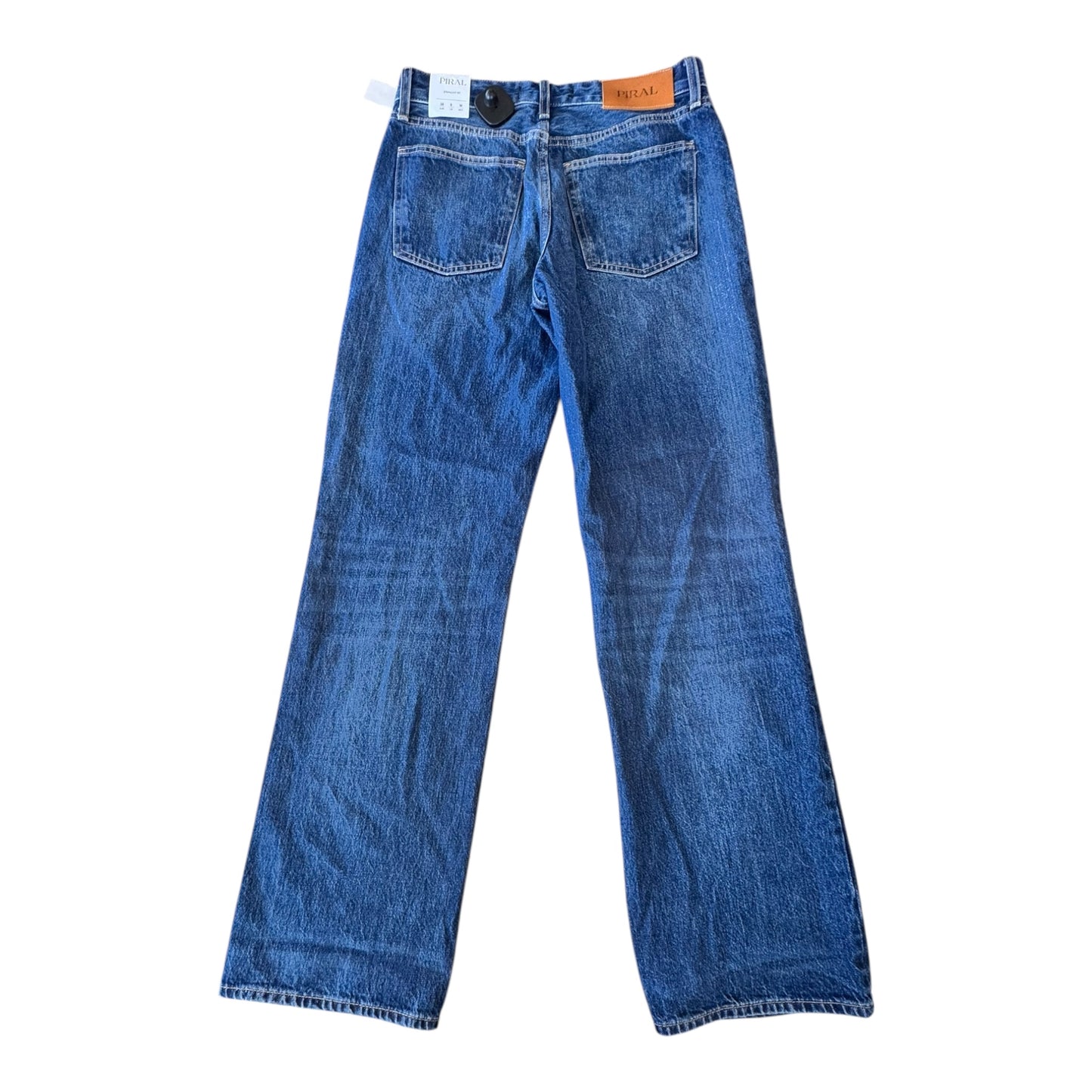 Jeans Wide Leg By PIRAL In Blue Denim, Size:6