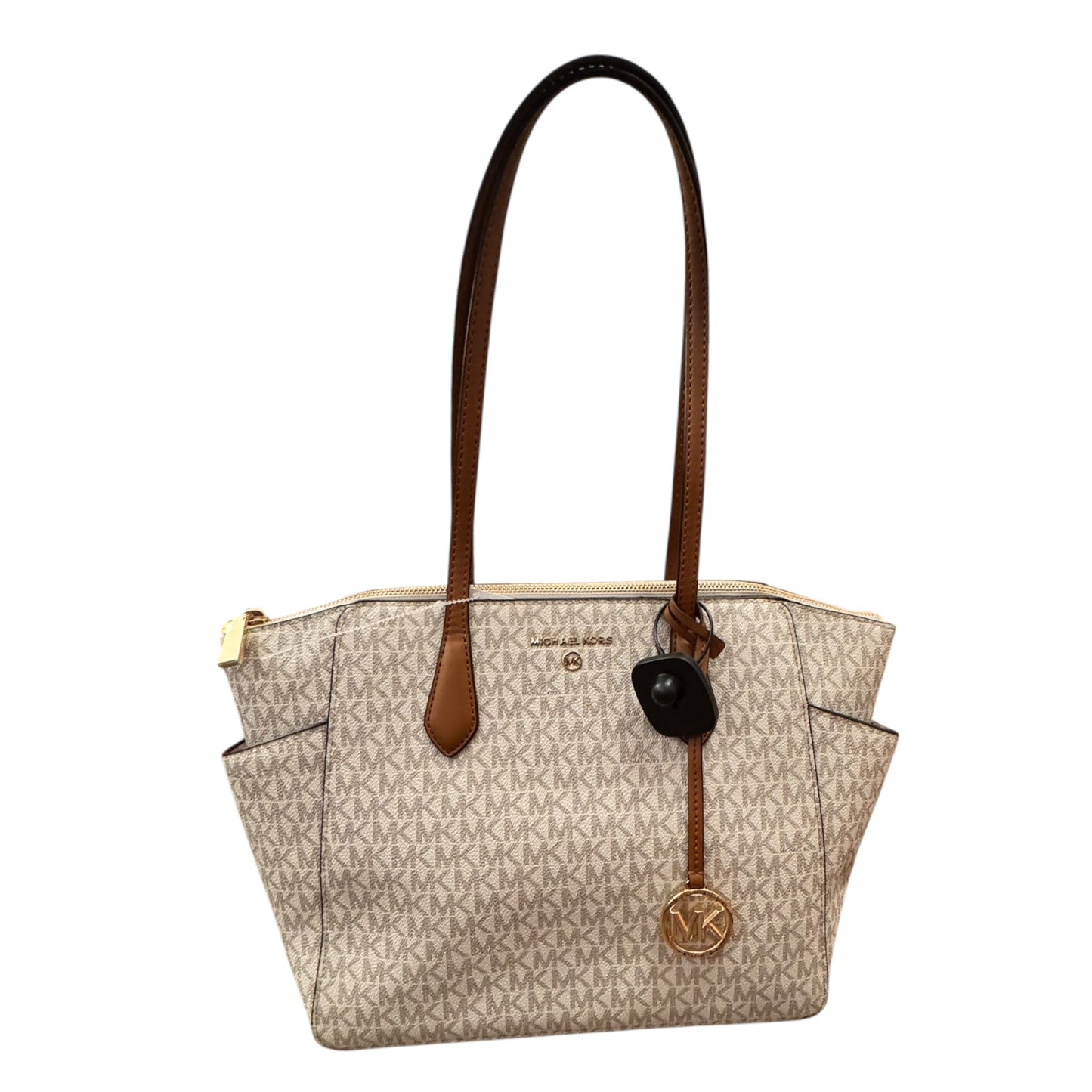 Handbag Designer By Michael Kors In Brown, Size:Large