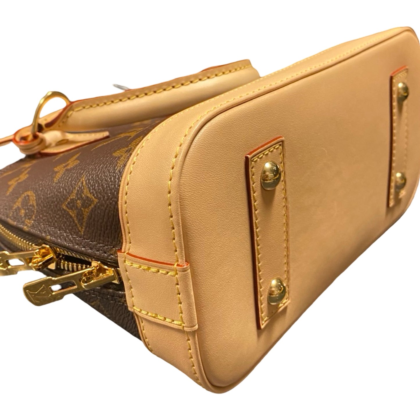 Handbag Luxury Designer By Louis Vuitton In Brown, Size:Medium