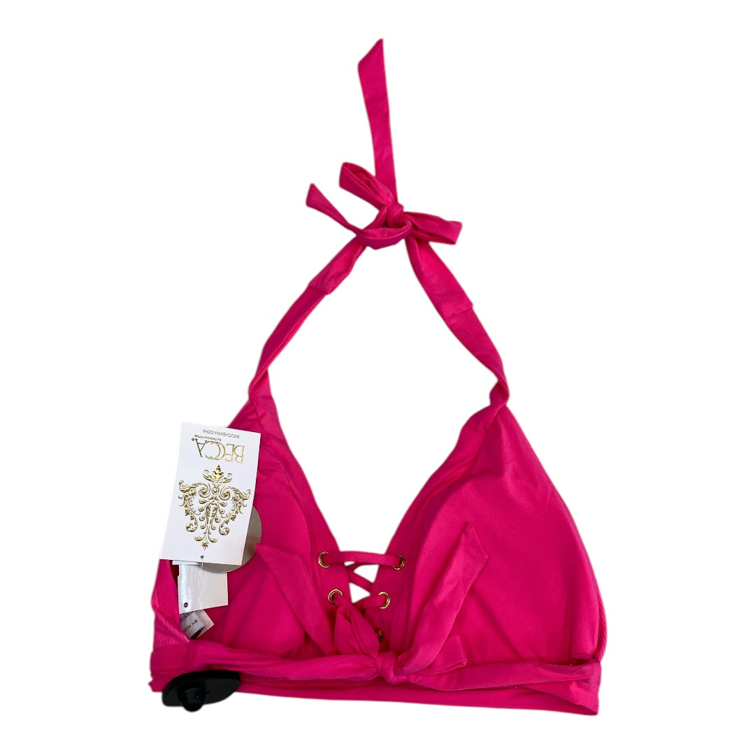 Swimsuit Top By Becca In Pink, Size:L