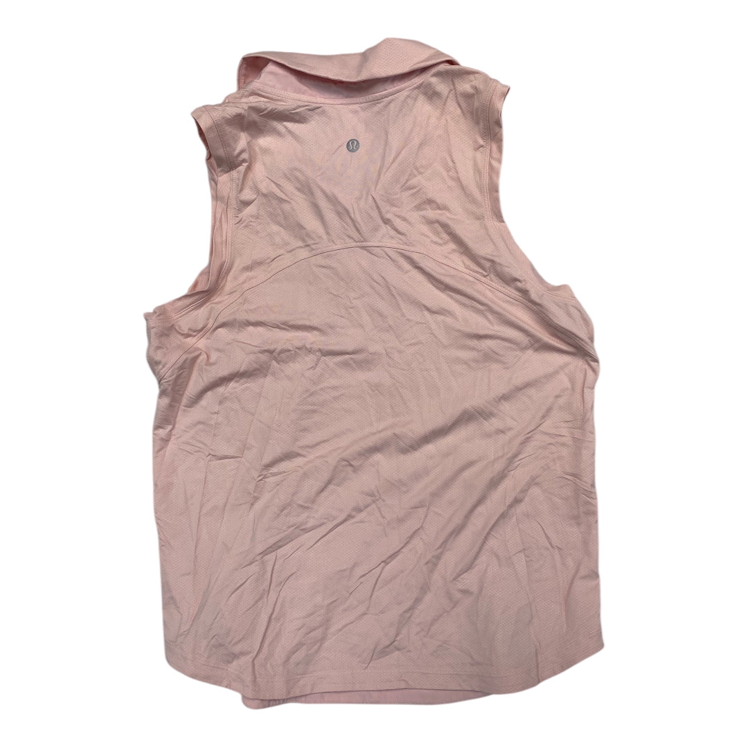 Athletic Tank Top By Lululemon In Pink, Size:M