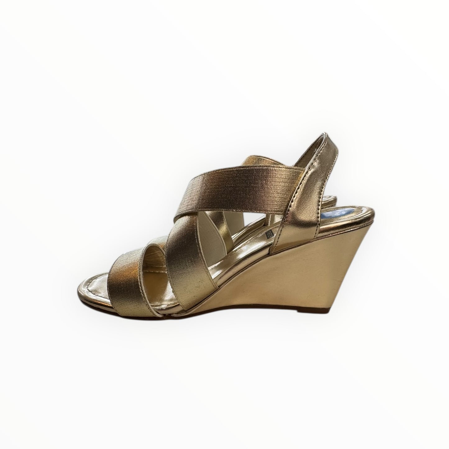 Sandals Heels Wedge By Impo In Gold, Size:6.5