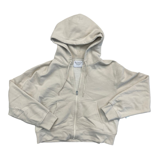 Athletic Sweatshirt Hoodie By Athleta In Tan, Size:L