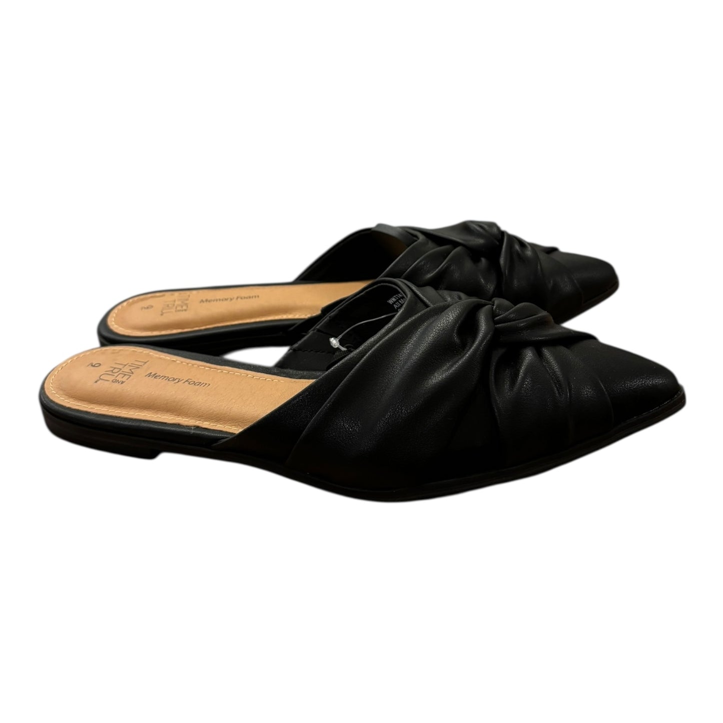 Shoes Flats By Time And Tru In Black, Size:9