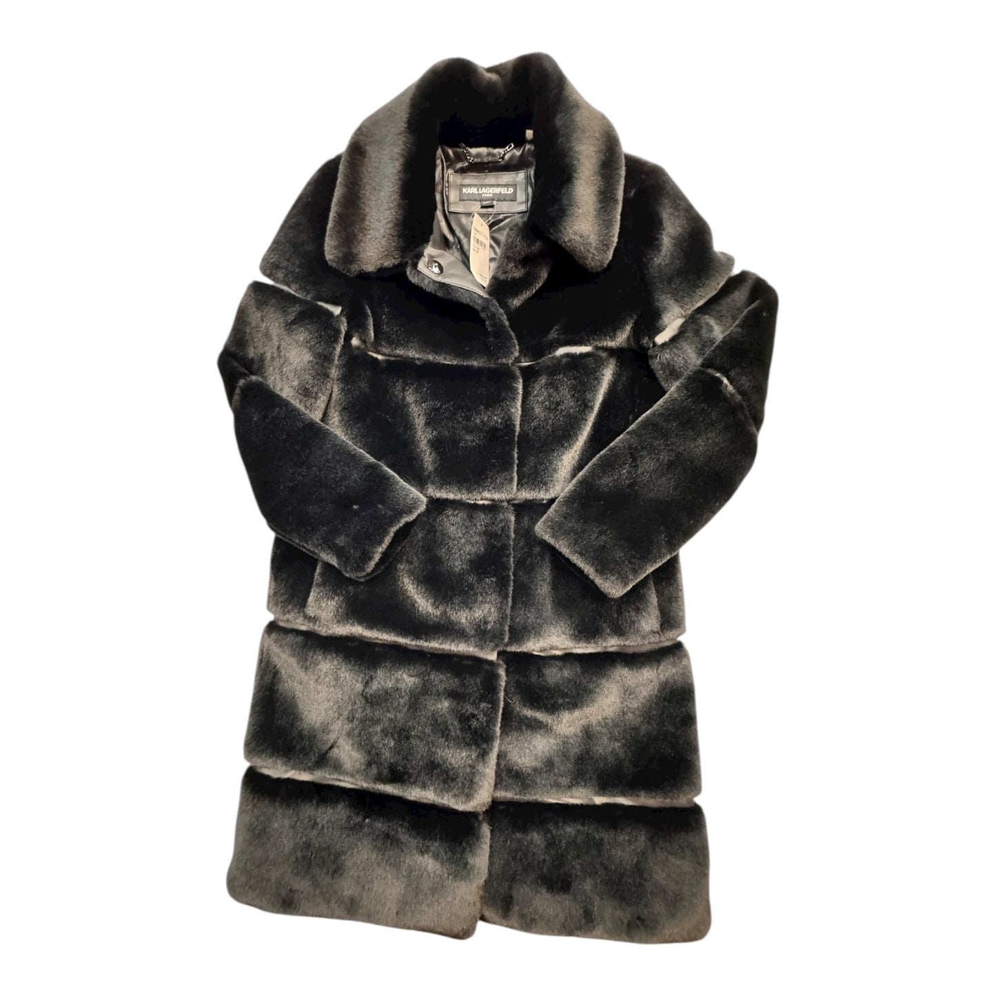 Coat Designer By Karl Lagerfeld In Black, Size:S