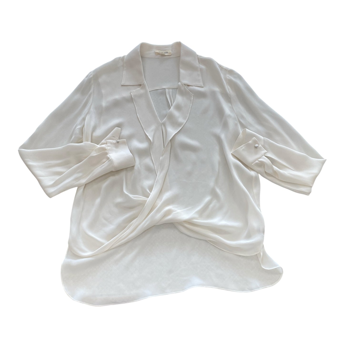 Top Ls Designer By L Agence In Cream, Size:M