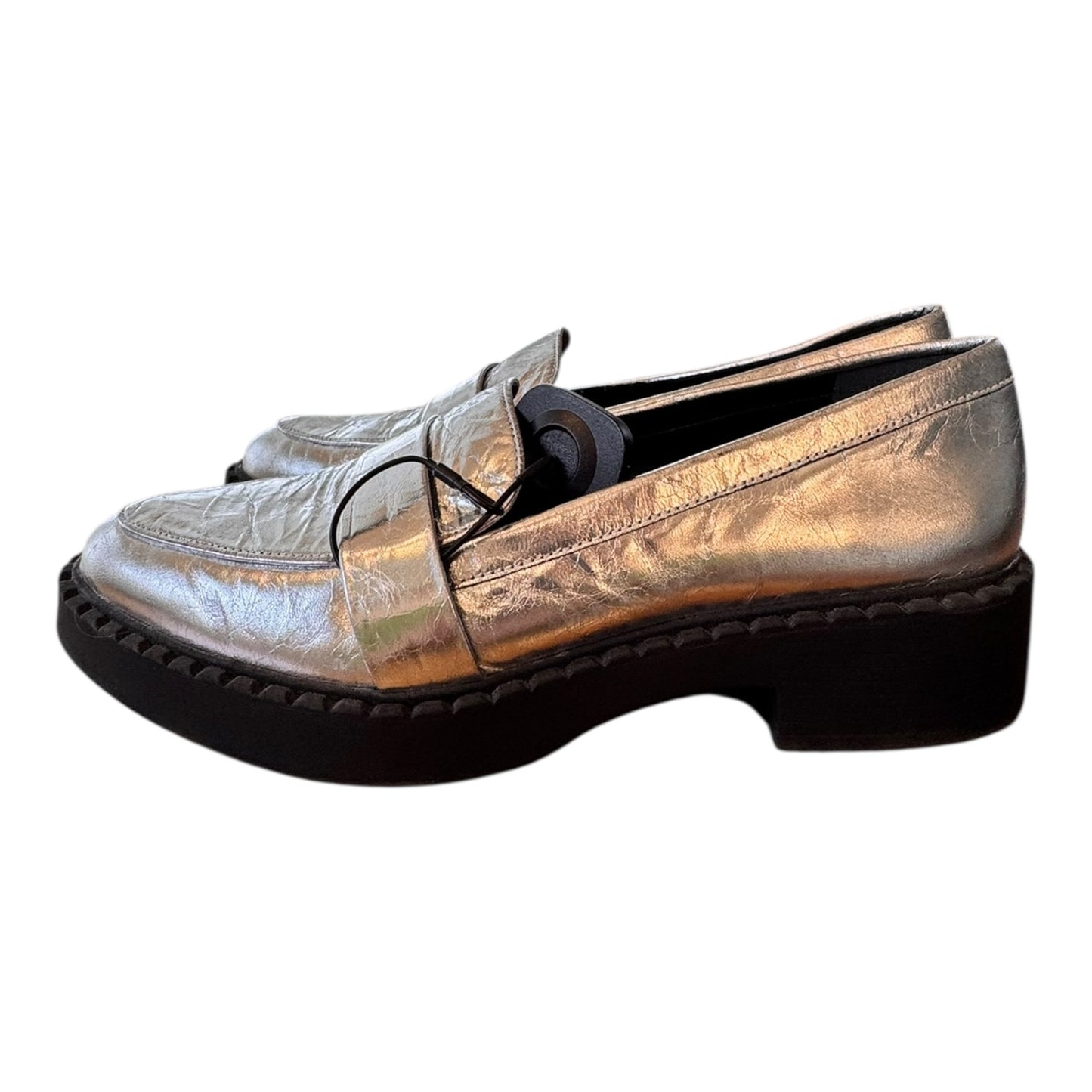 Shoes Heels Block By Vince Camuto In Silver, Size:9