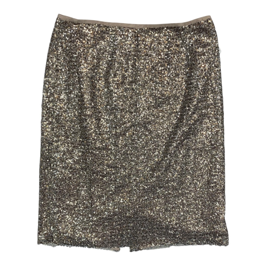 Skirt Midi By Chicos In Gold, Size:10