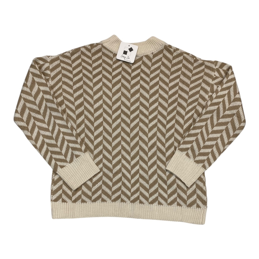 Sweater By COZY CO In Brown & Cream, Size:S