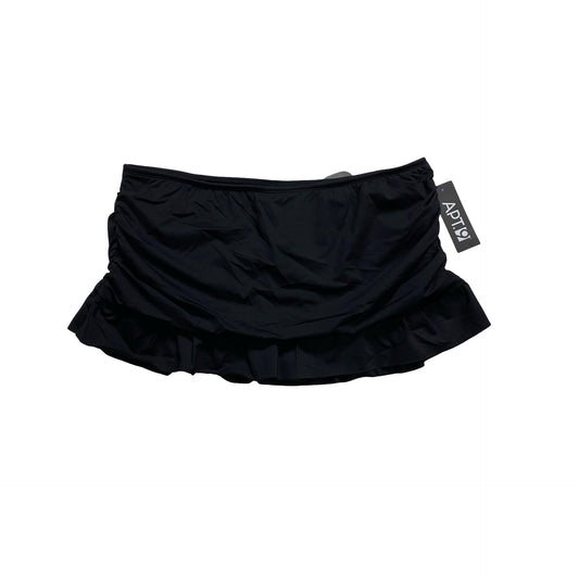Swimsuit Bottom By Apt 9 In Black, Size:1X