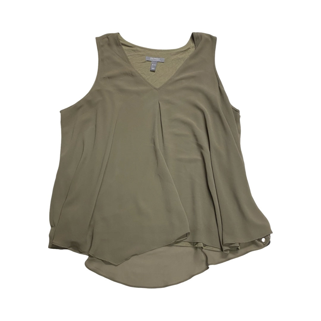 Top Sleeveless By Lisa Rinna In Green, Size:Xl