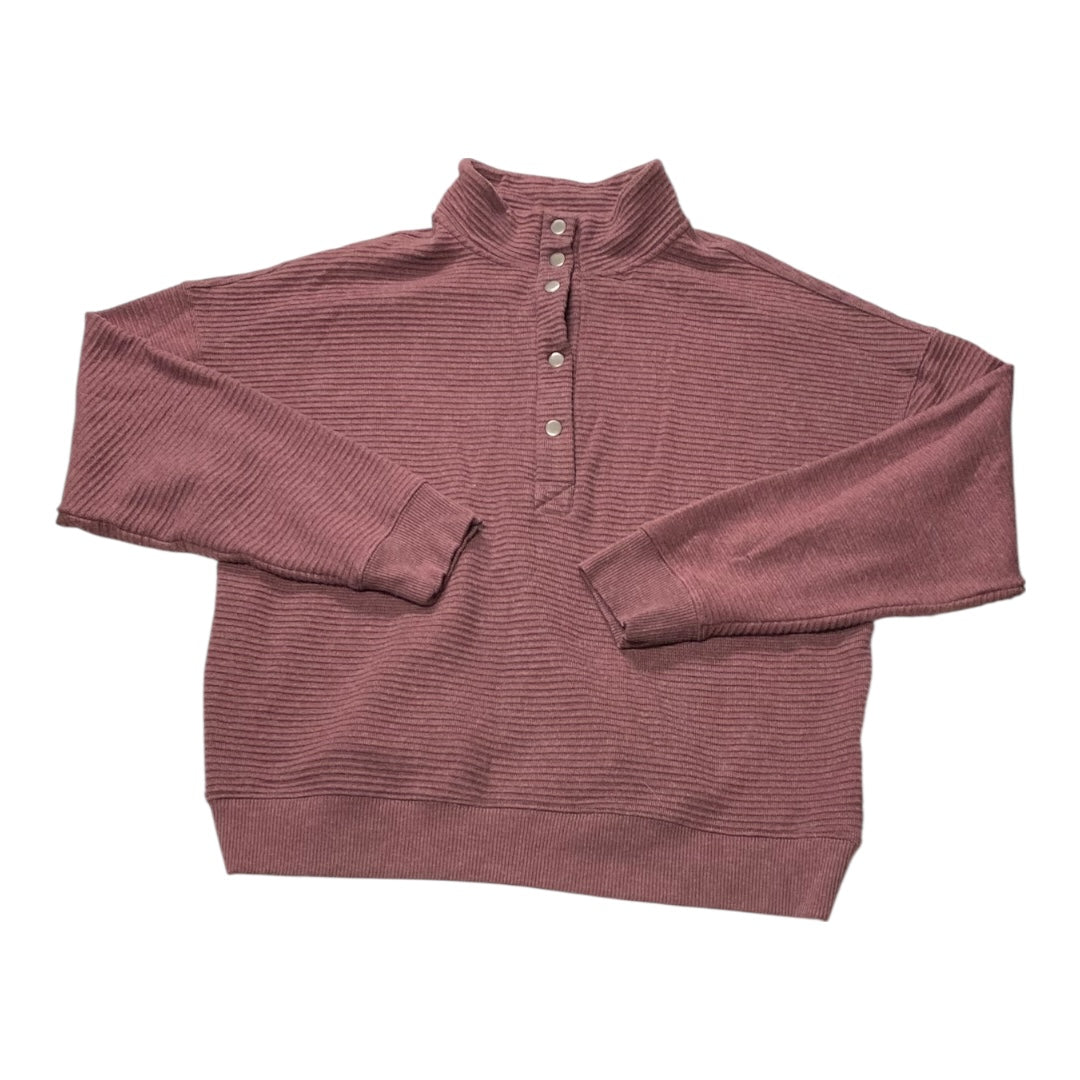 Sweater By Thread And Supply In Maroon, Size:1X