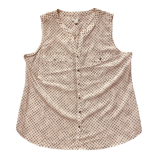 Top Sleeveless By Croft And Barrow In Multi, Size:Xxl