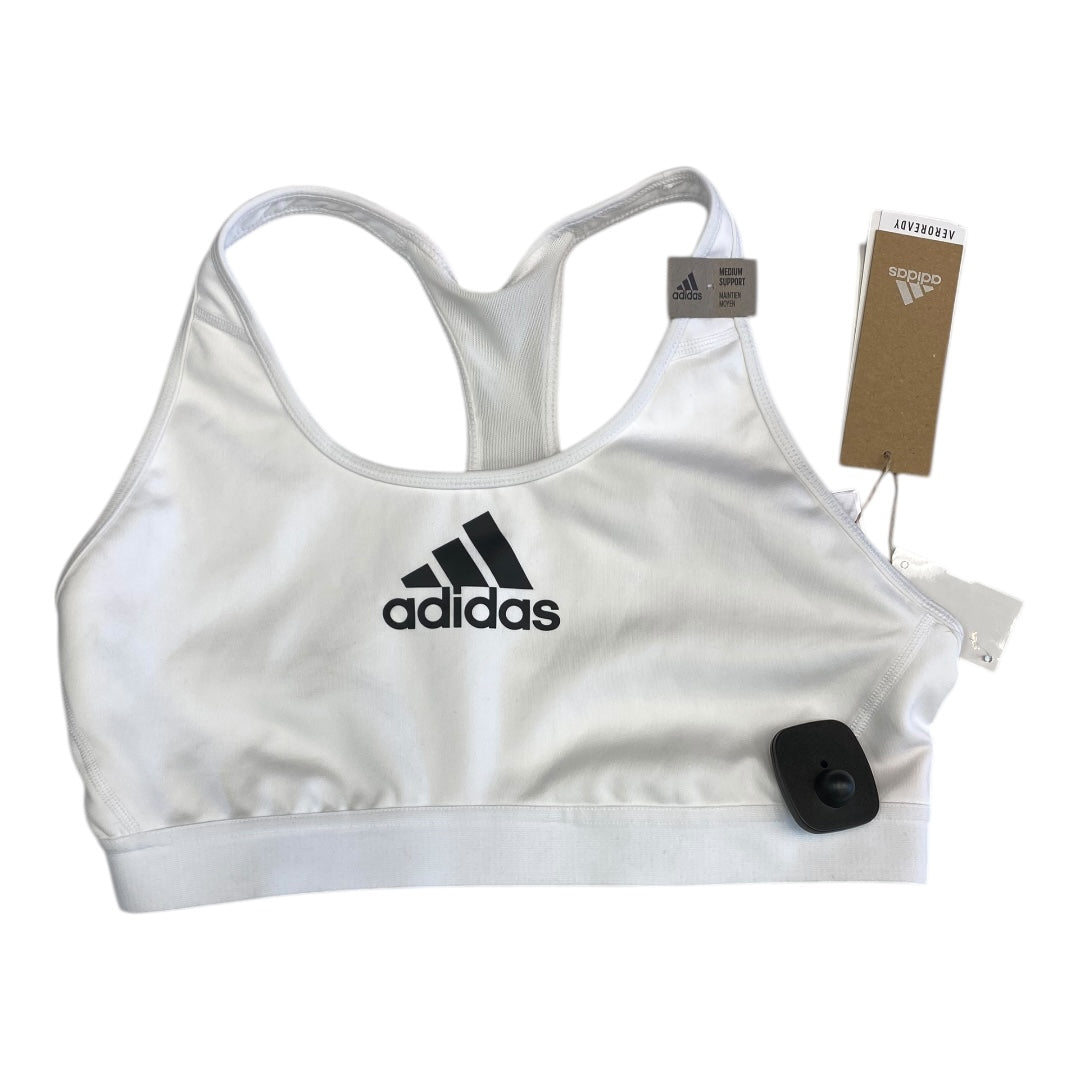 Athletic Bra By Adidas In White, Size:L