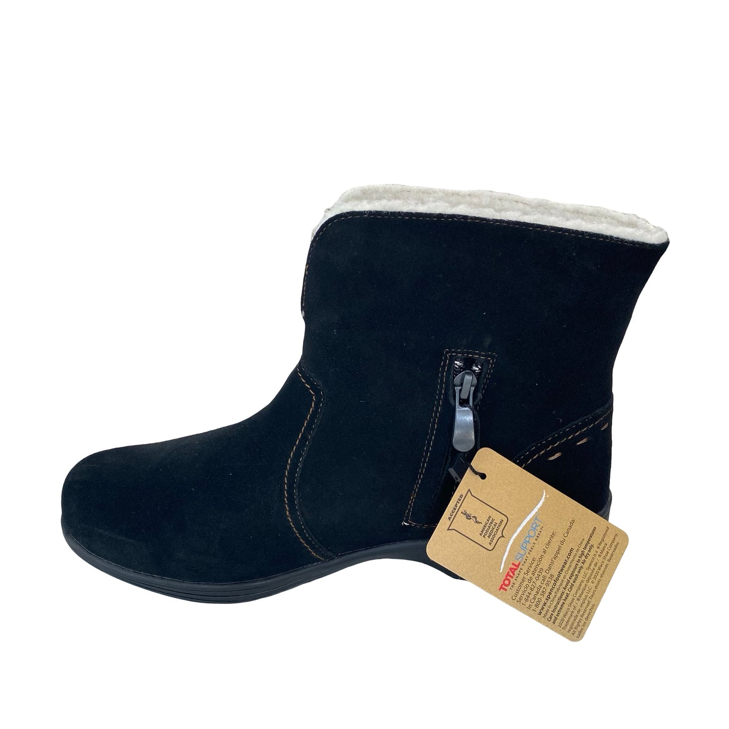 Boots Ankle Flats By Spenco In Black, Size:9.5