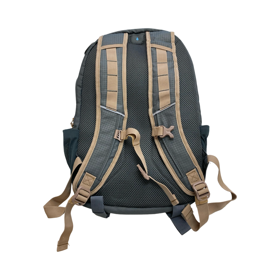 Backpack By Cmc In Grey & Tan, Size:Large
