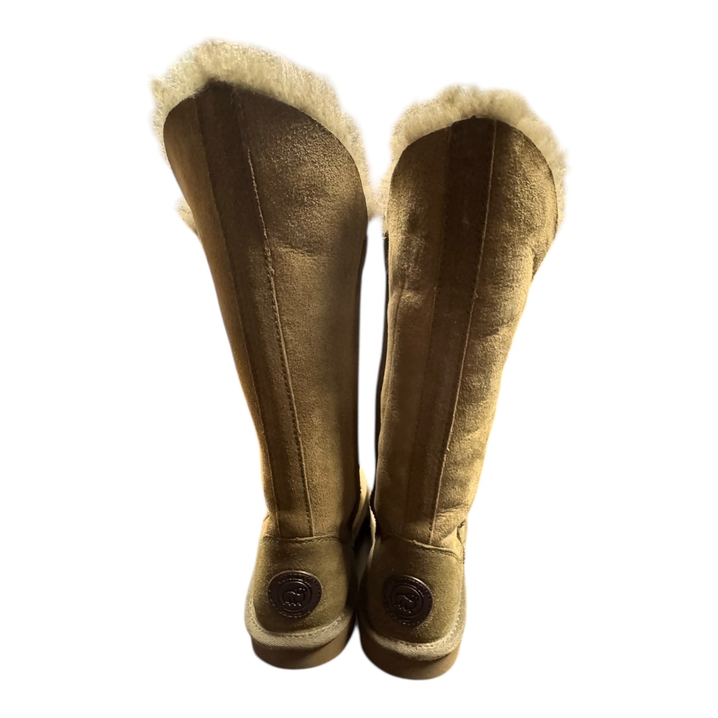 Boots Knee Flats By Lamo In Green, Size:7